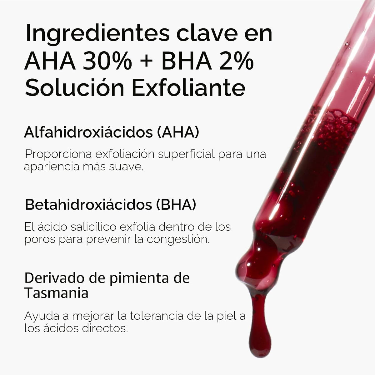 The Ordinary AHA 30% + BHA 2% Peeling Solution, exfoliante avanzado...