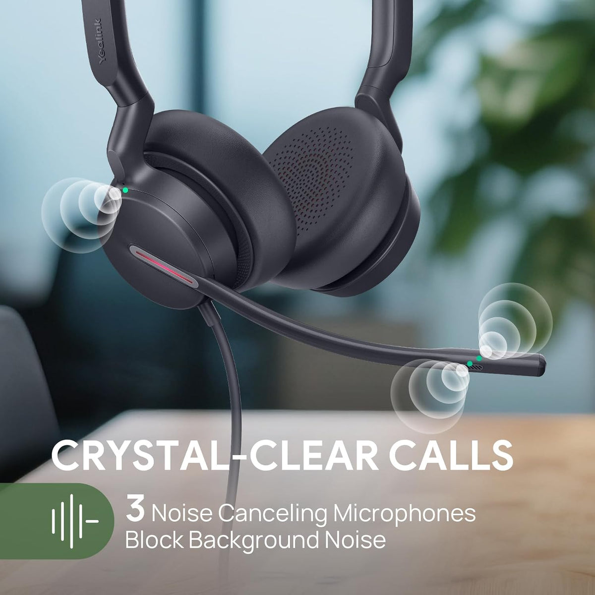 Yealink Auriculares con cable UH46,USB-C\/A, cancelación de ruido A...