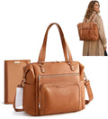 mommore Bolsa de pañales, bolsa de pañales grande con cambiador imp...