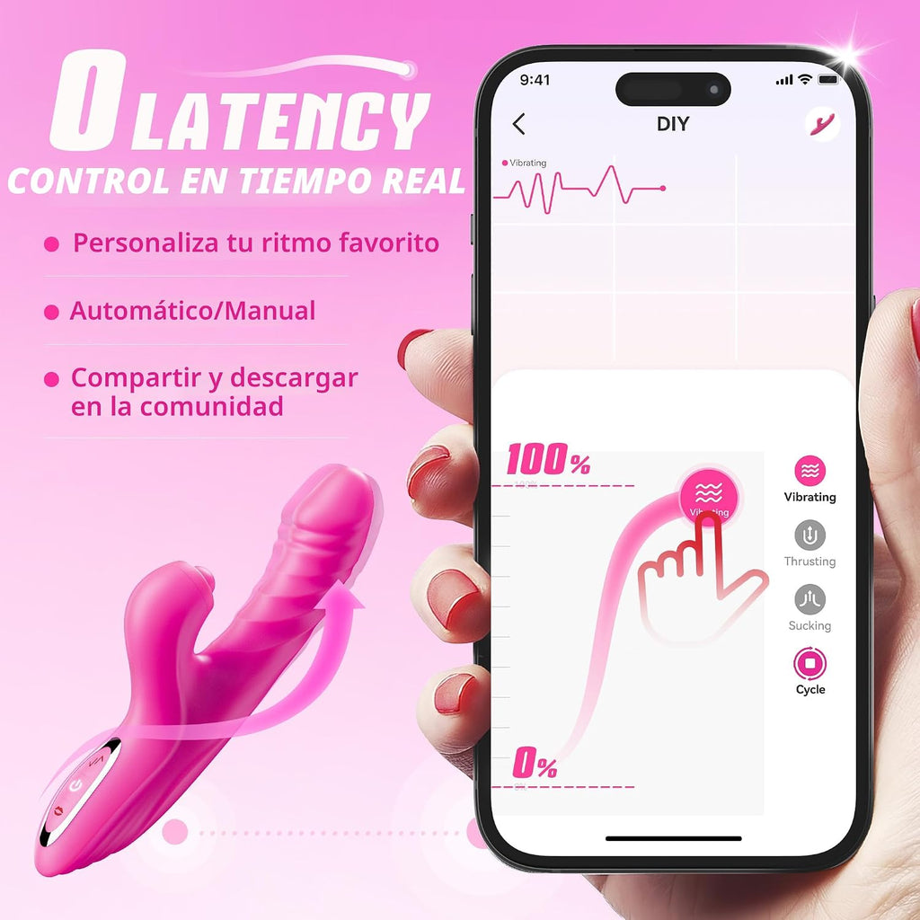 Vibrador de conejo de juguete sexual para adultos, consolador de ju...