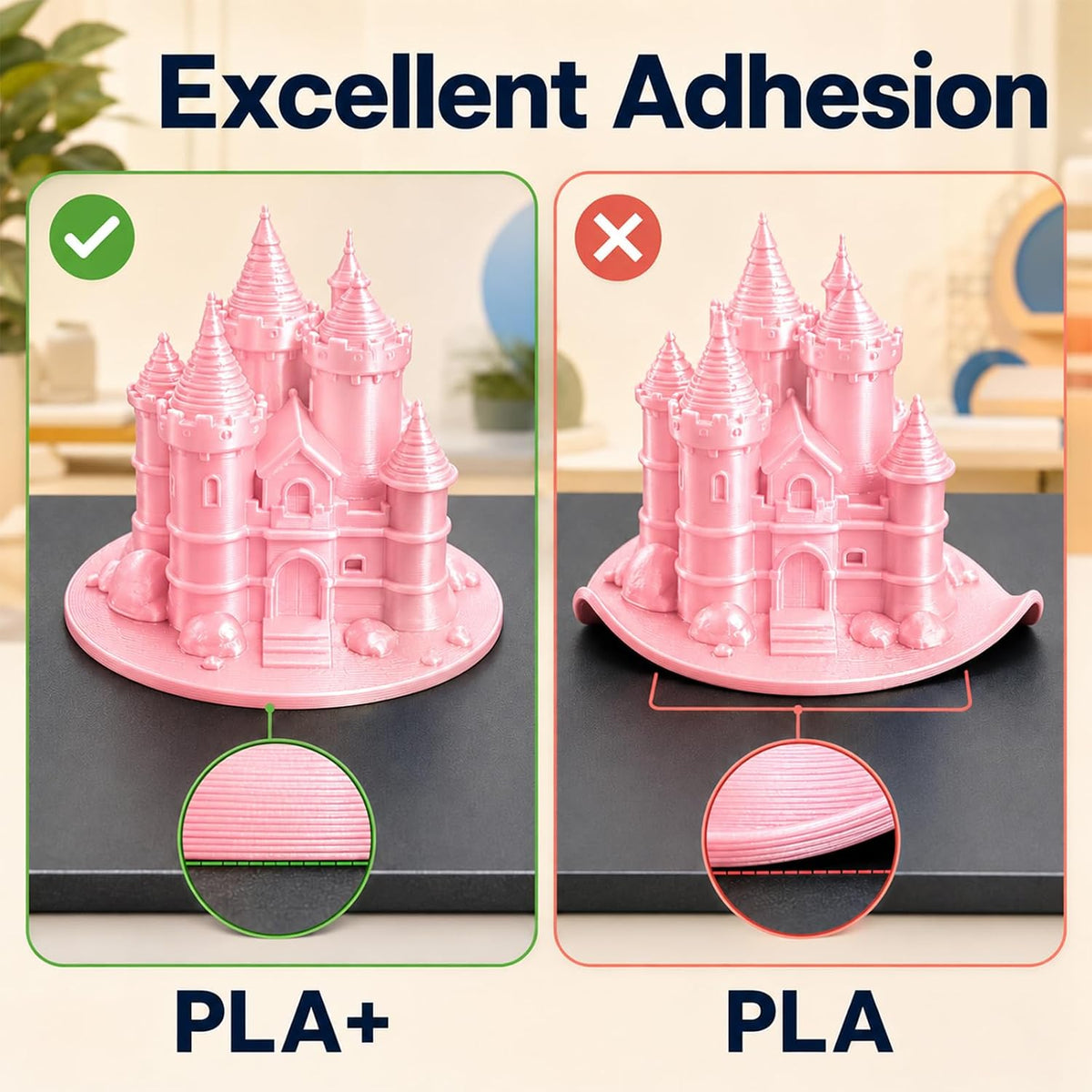 Filamento de impresora 3D de seda rosa y blanco de 0.07 in, 2.2 lbs...