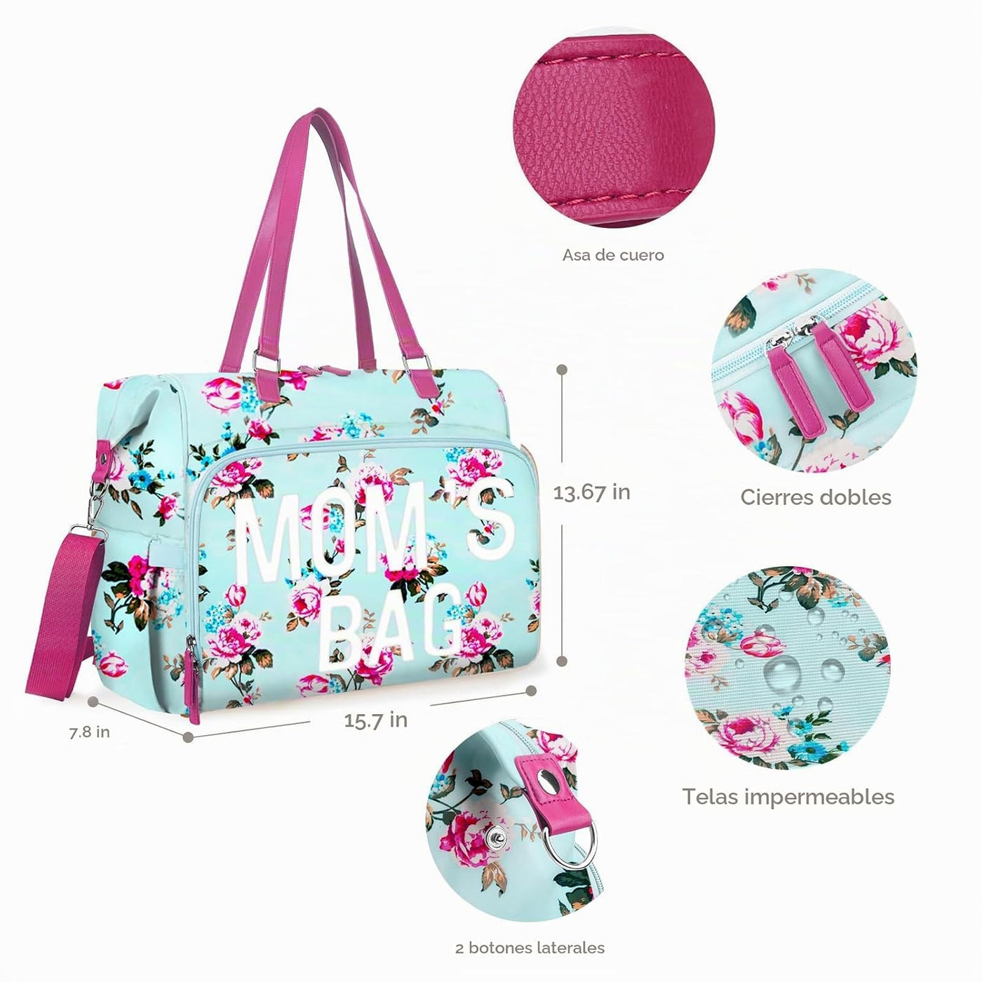Pripher Bolsa de Pañales Tipo Tote, Bolsas de Mamá y Bebé para Hosp...