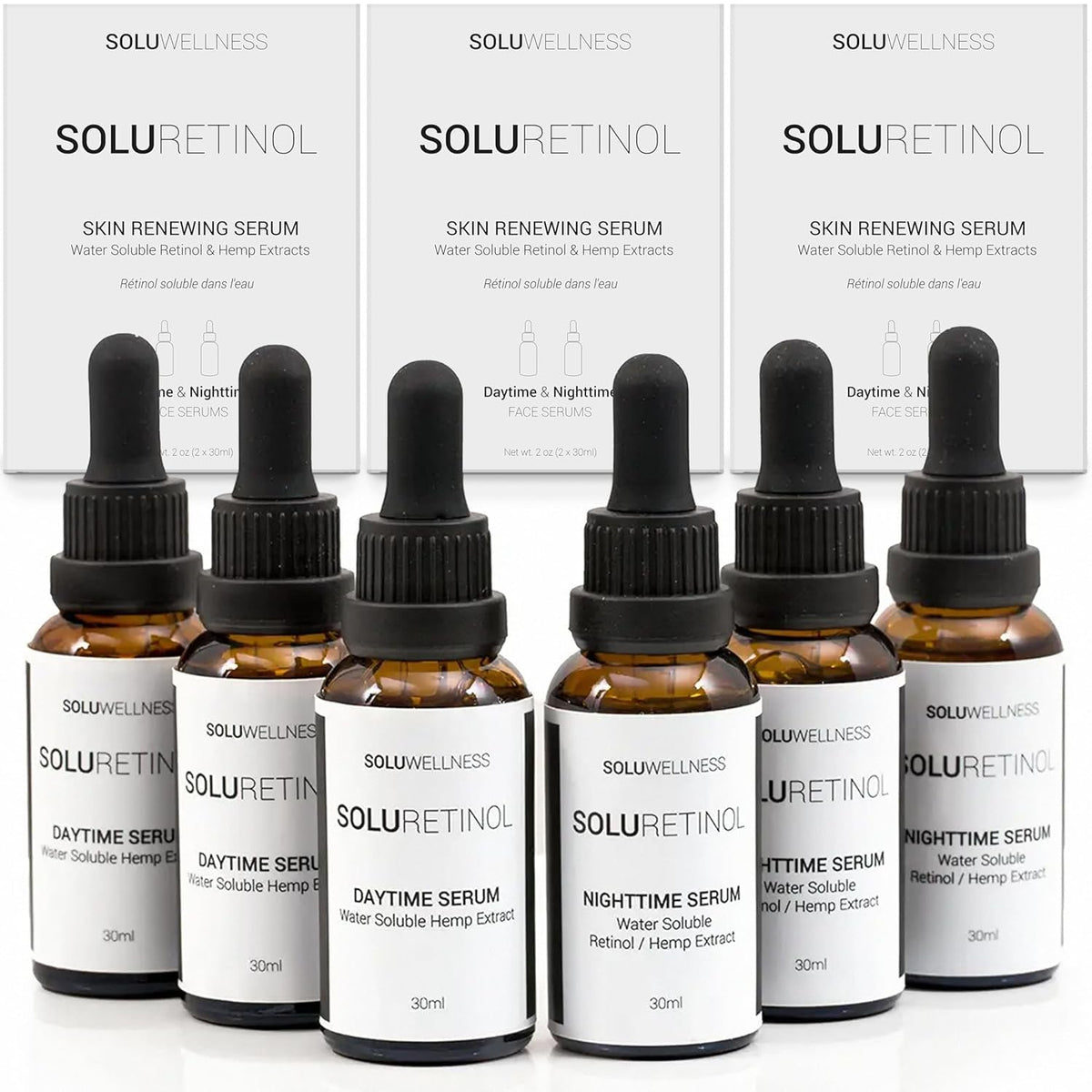 Suero de retinol para arrugas faciales \u2013 Sistema renovador de...