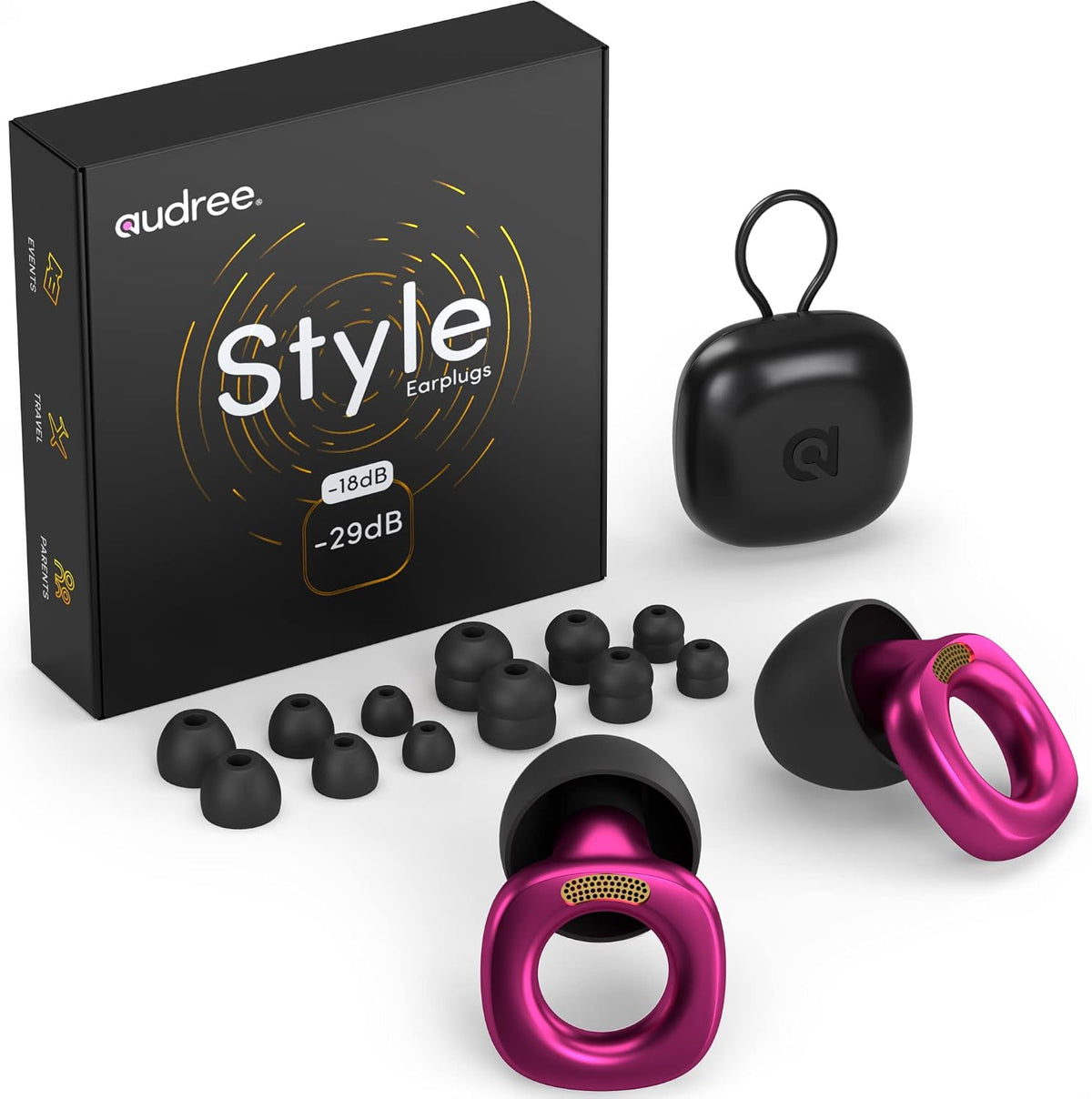 Audree Tapones para los oídos de estilo para reducción de ruido, ta...