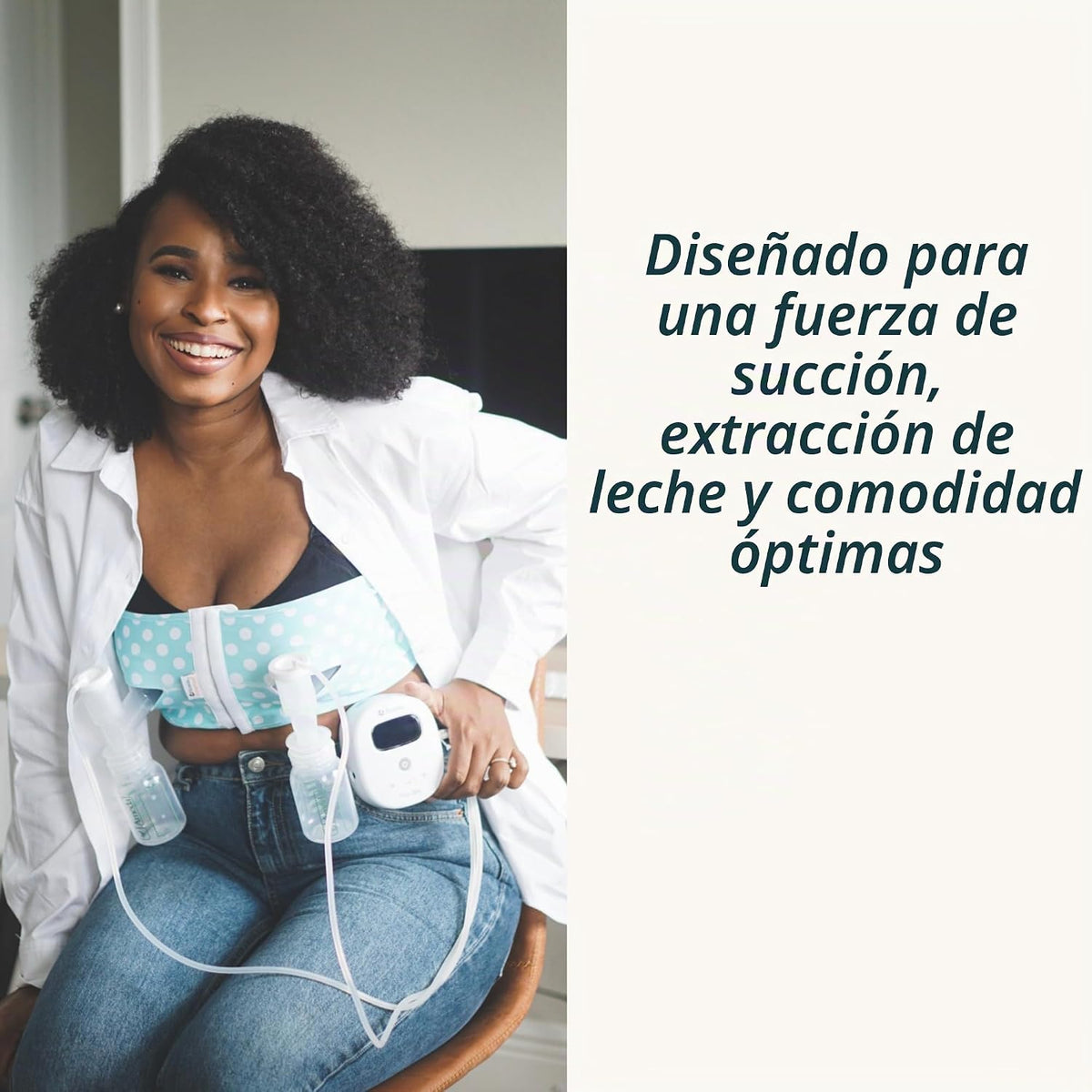 Ameda MYA Joy - Extractor de leche eléctrico portátil doble con bol...