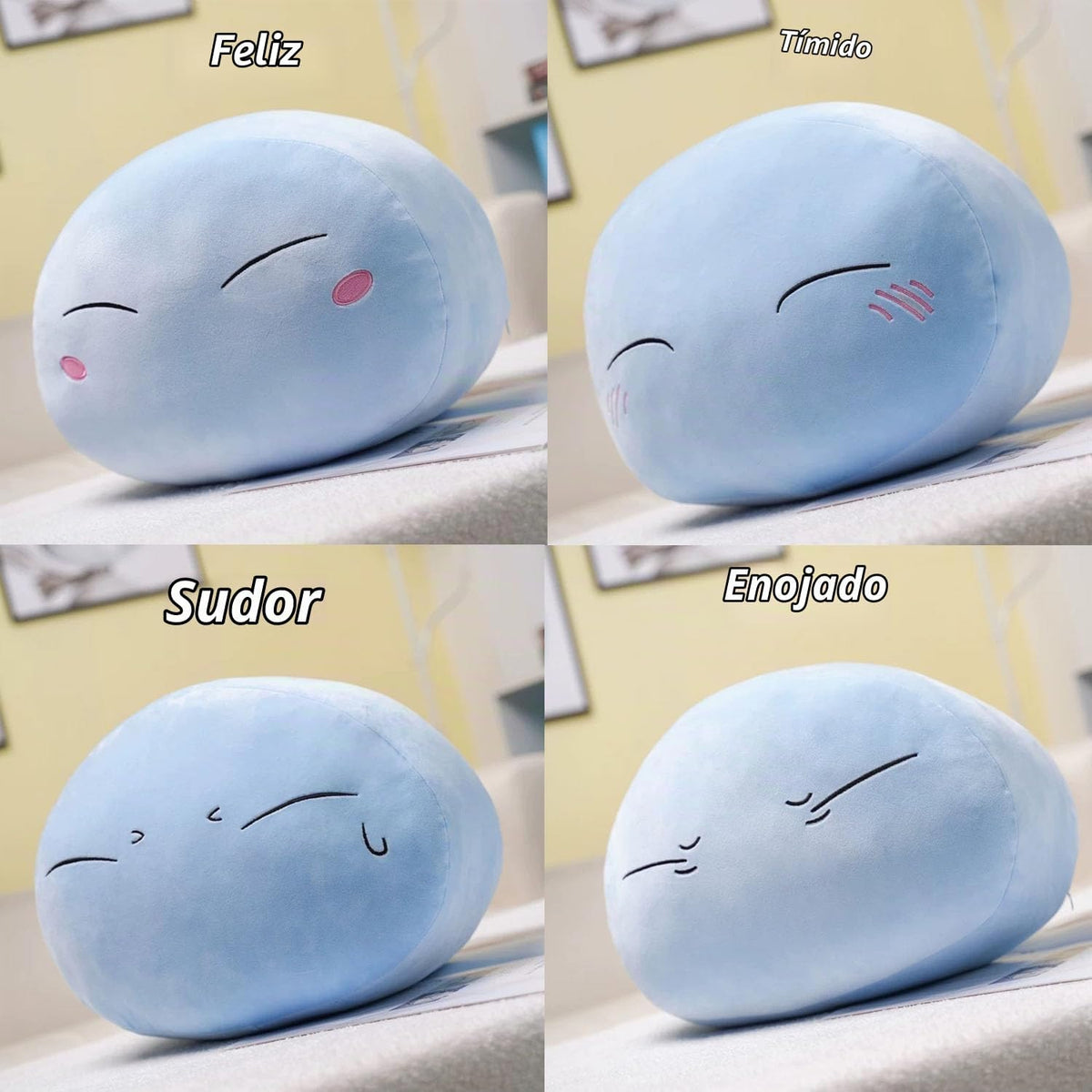 Peluche de anime Slime, muñeco de felpa almohada, almohada de peluc...