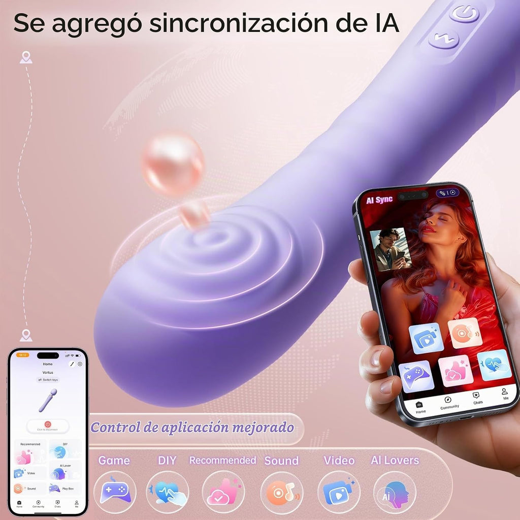 Allovü AI - Varita vibradora para adultos, consolador interactivo p...