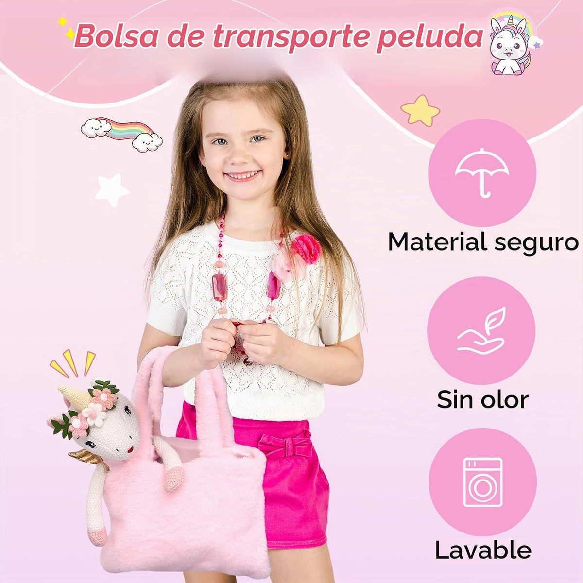 Juguetes de Animales de Peluche Muñeca de Unicornio para Niñas - Mu...