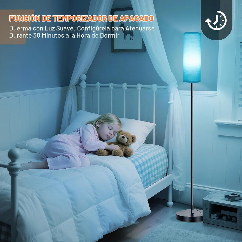 FRIDEKO HOME Lámpara de pie, iluminación ambiental que cambia de co...