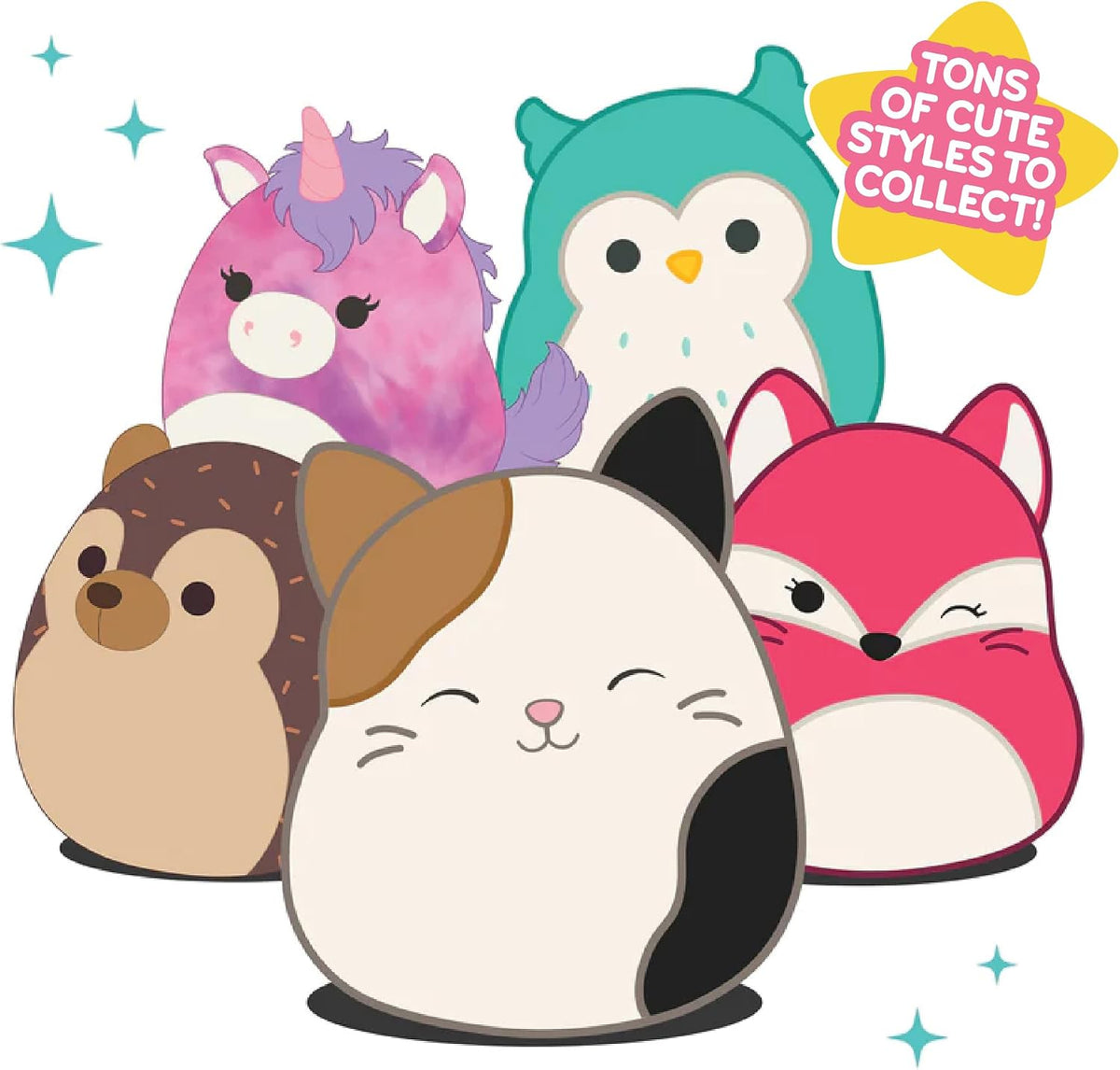 Squishmallows Sanrio - Paquete económico de 2 Squish de 8 pulgadas,...