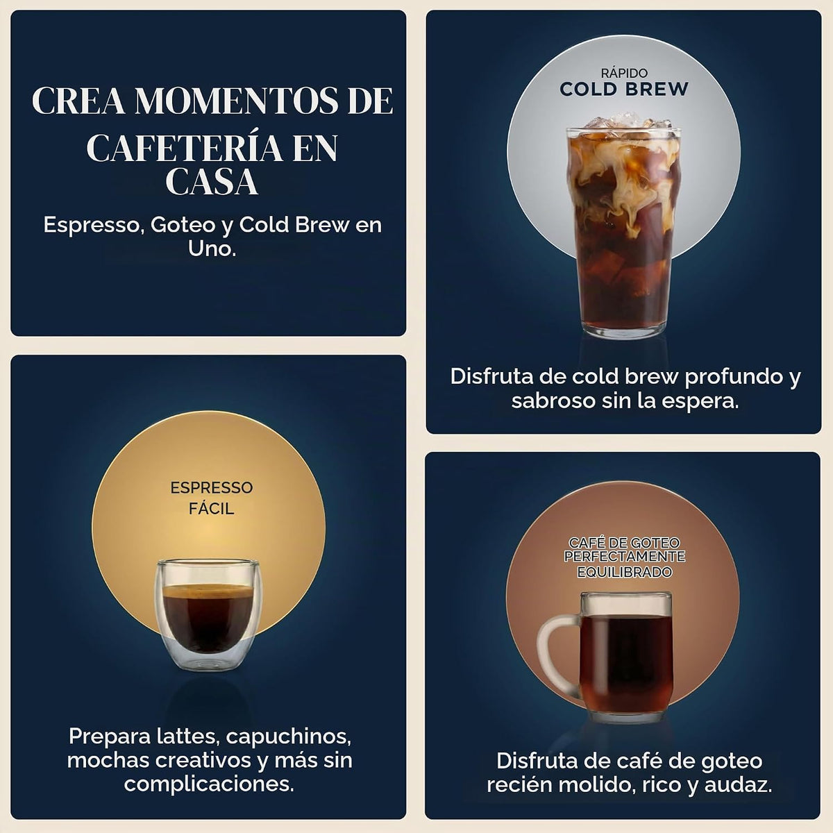 Ninja Luxe Cafe Premier Series, Máquina de Espresso, Café por Goteo...