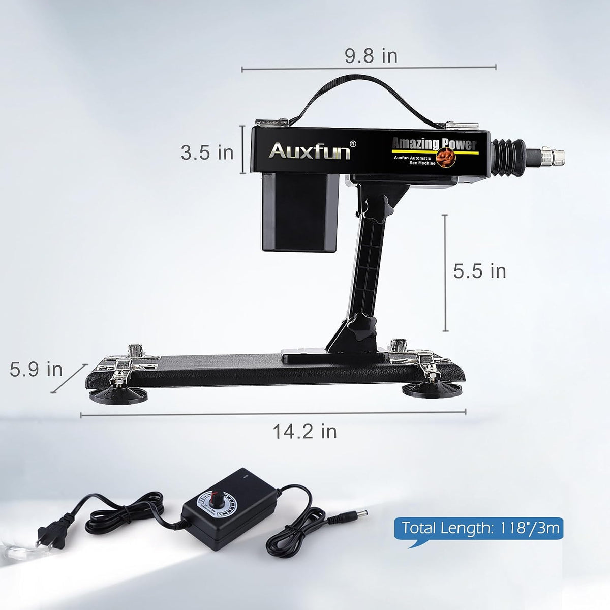 Máquina sexual, AUXFUN máquina automática de consolador con control...