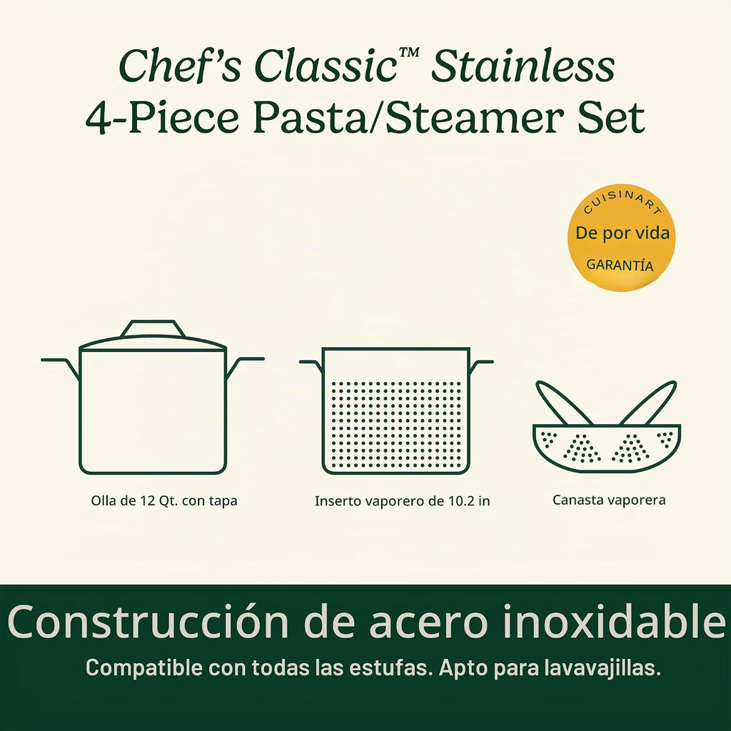 Cuisinart 77-412P1 piezas de 12 cuartos de galón, colección clásica...