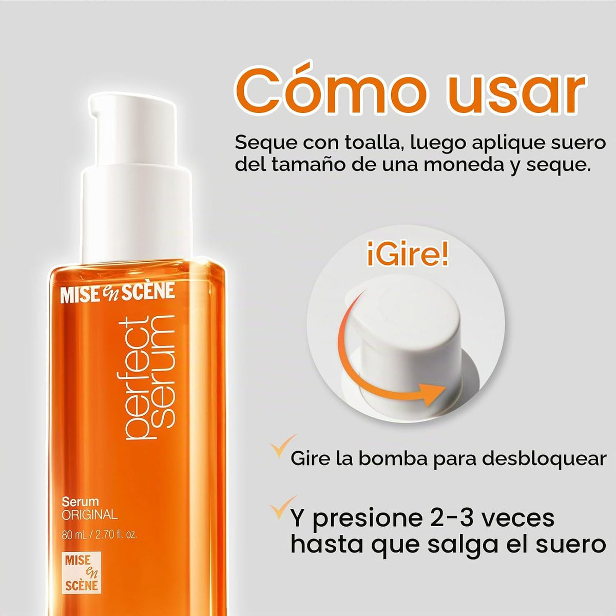 Mise En Scene Perfect Serum Original - Aceite para el cabello prote...