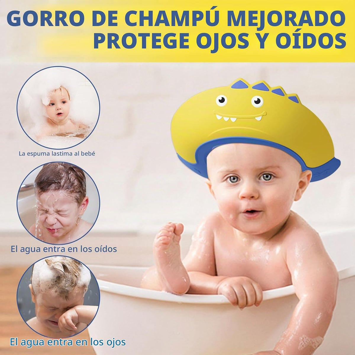Thcbme Gorro de baby shower, gorro de ducha para niños, sombrero de...