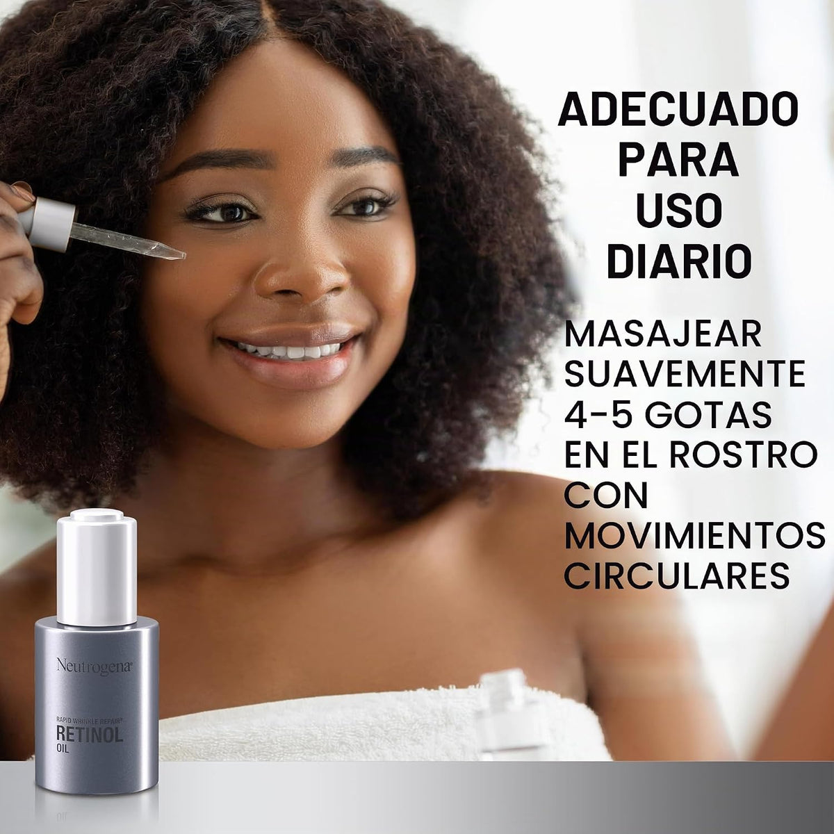 Neutrogena Aceite facial de retinol de reparación rápida de arrugas...