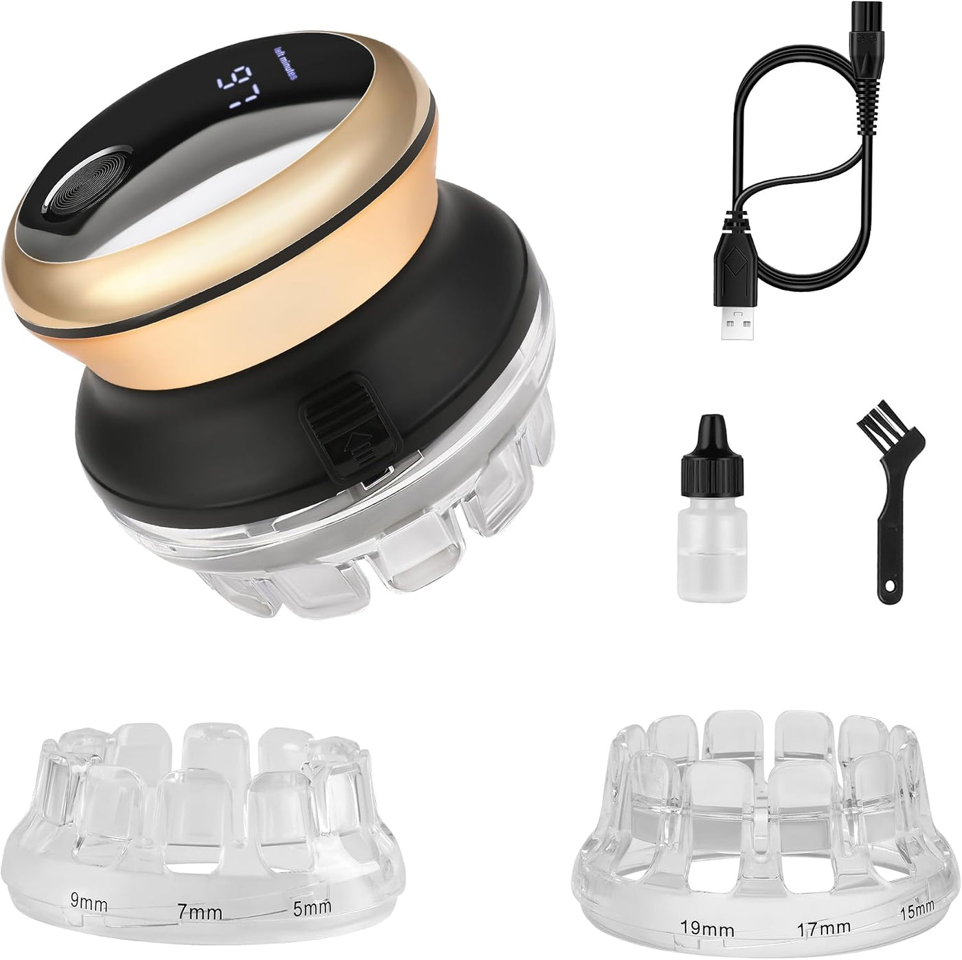 KEMEI Cortadora de pelo para hombre, kit de corte automático de pel...