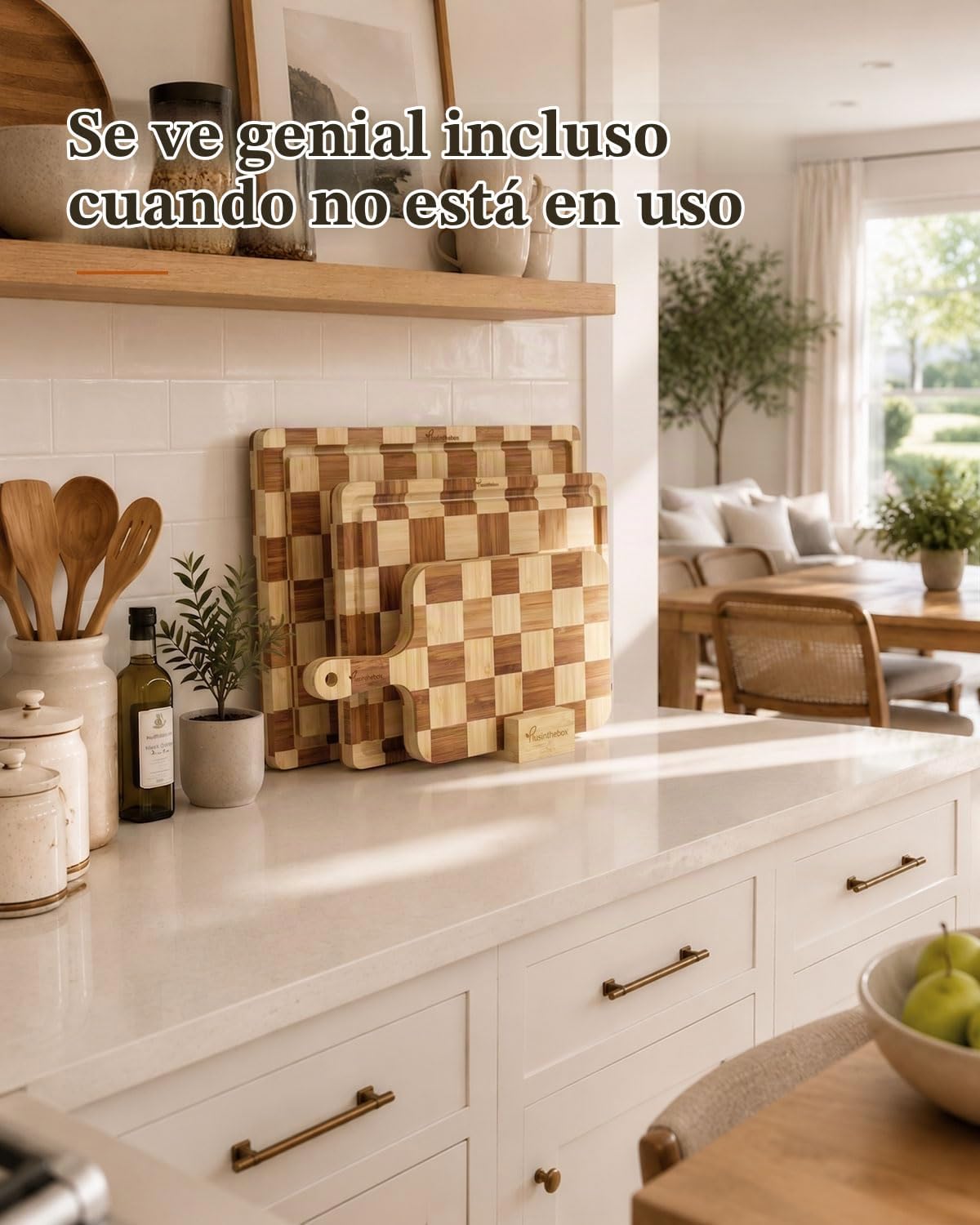 Plusinthebox Tabla de cortar, juego de 3 tablas de cortar resistent...