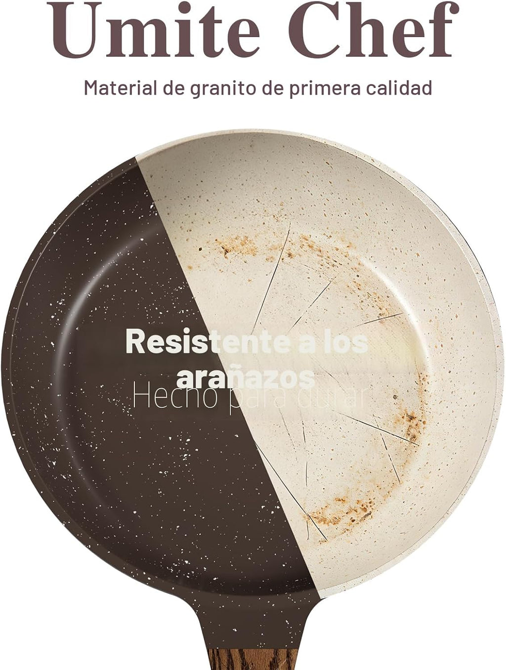 Umite Chef Juego de 26 ollas y sartenes antiadherentes, antiadheren...