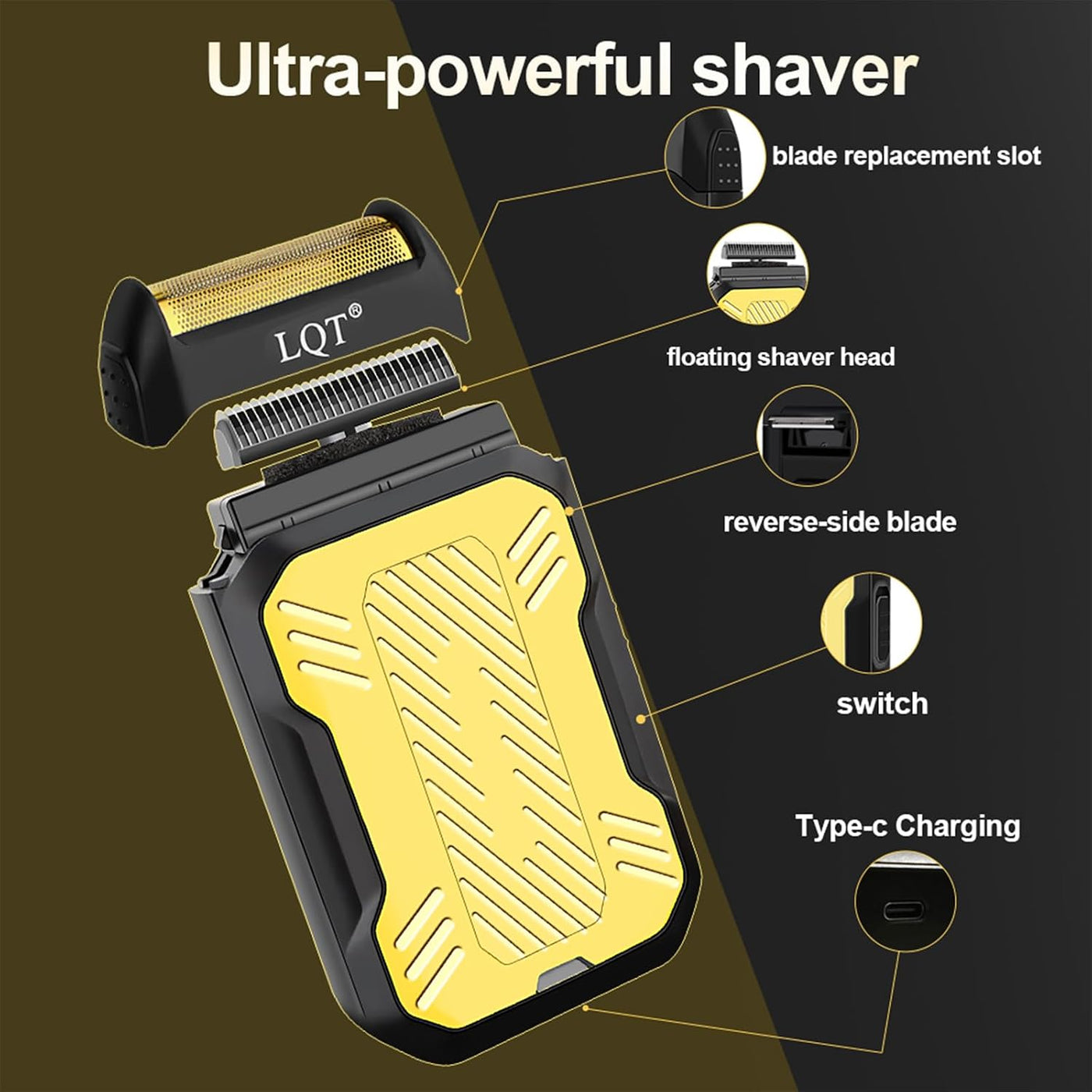 LQT Cortadora de pelo profesional inalámbrica para hombres, juego d...