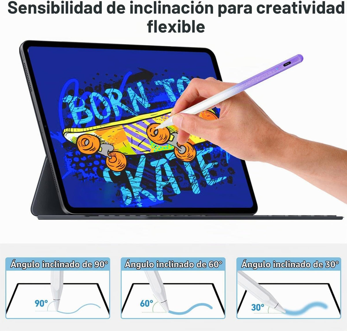 BLEBLE - Lápiz capacitivo para iPad 2018-2026, lápiz de carga rápid...