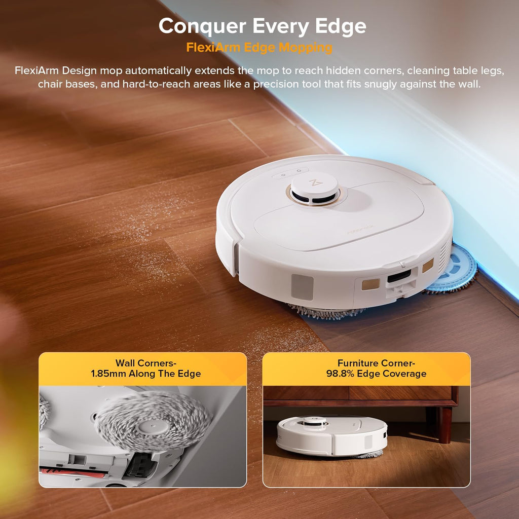 Robot aspirador y trapeador roborock Qrevo S5V, trapeador de bordes...