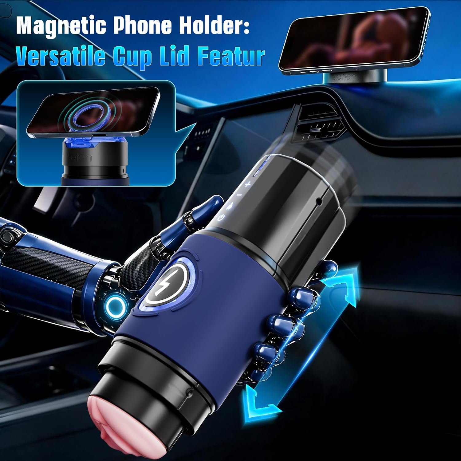 EINSEO Masturbador masculino automático juguetes sexuales para homb...