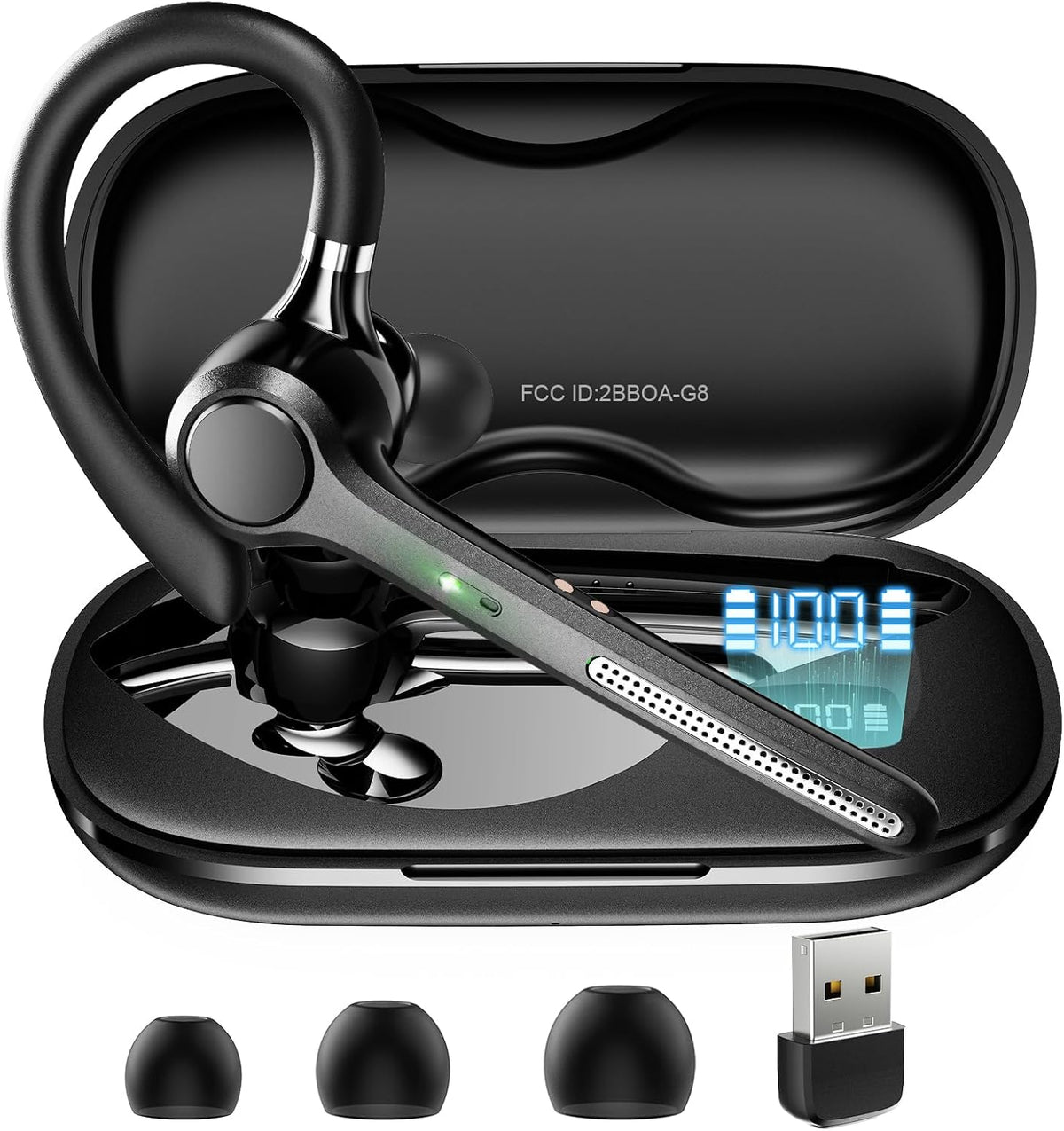 Ngsod Auricular Bluetooth V5.4, auricular inalámbrico USB Dongle co...