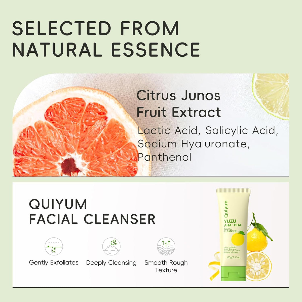 QUIYUM Fruit Skin Care Set, 5 rutinas diarias de cuidado de la piel...