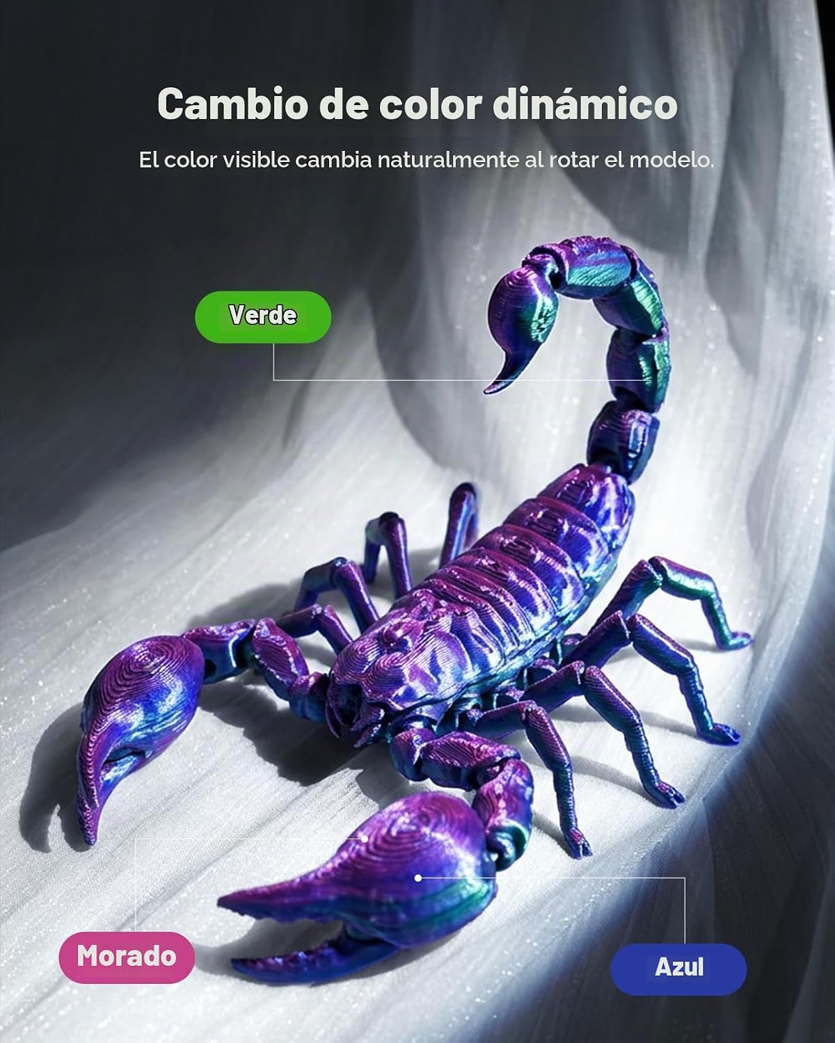 SUNLU - Filamento de ácido poliláctico de triple color de seda de 0...