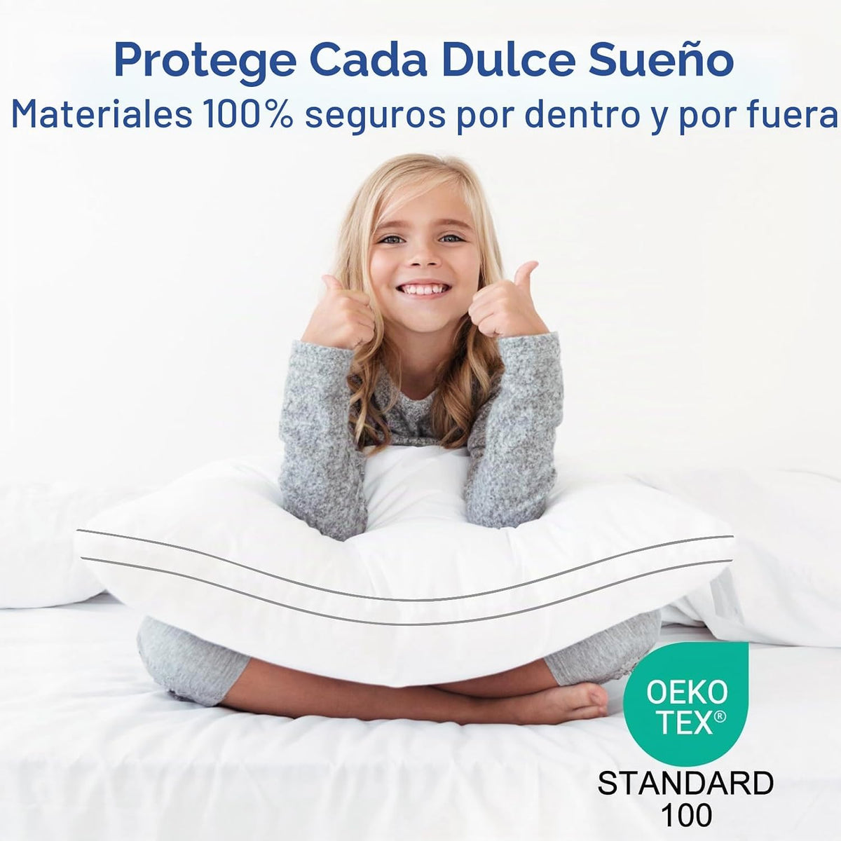 Almohadas Premium de Tamaño Queen, Juego de 2, Almohadas de Cama Su...