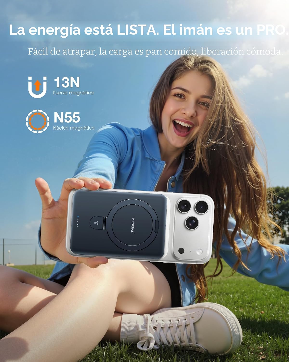 TORRAS - Cargador portátil para iPhone 18 Pro Max, banco de energía...