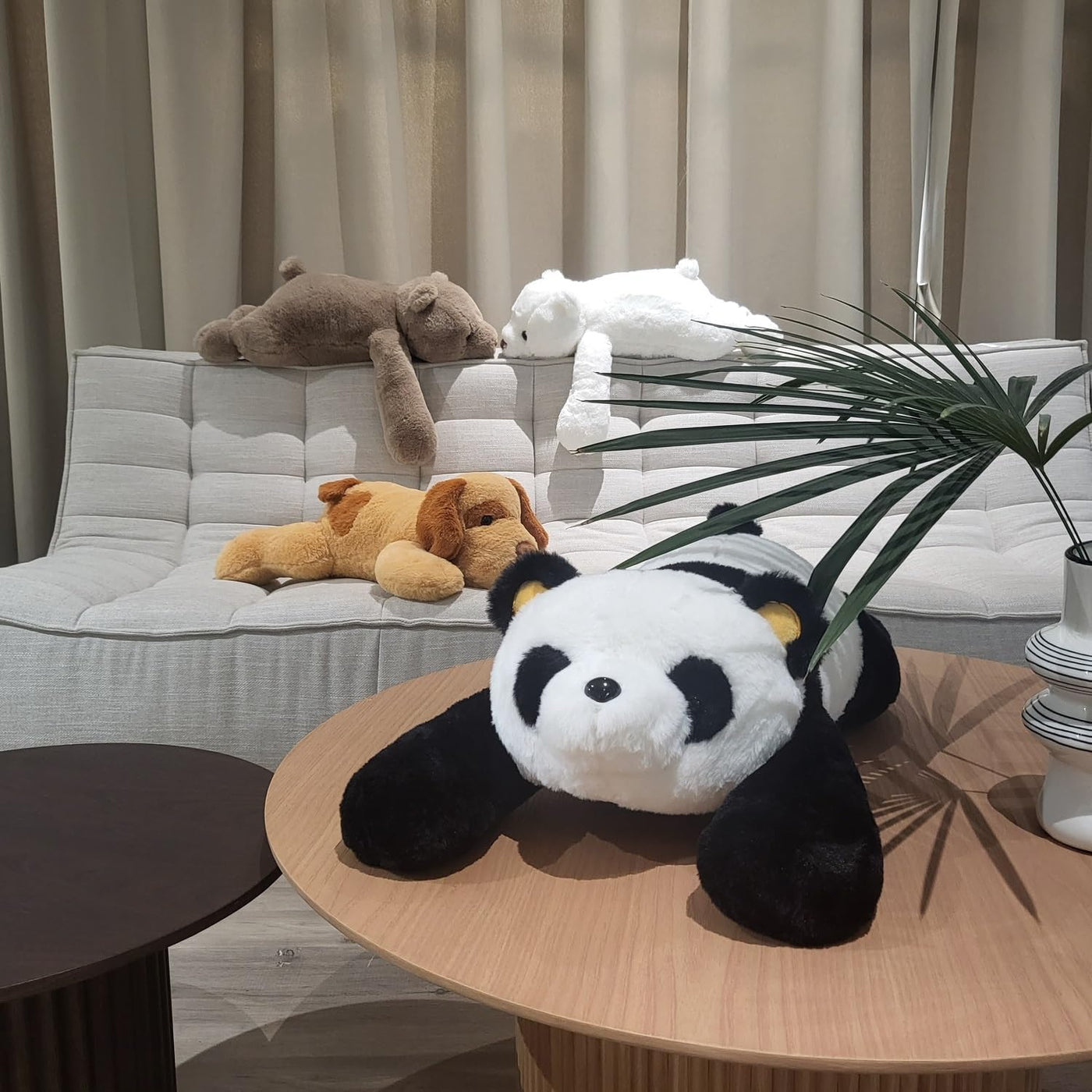 FoxVilla Animales de Peluche Ponderados de Panda de 4 libras, Anima...