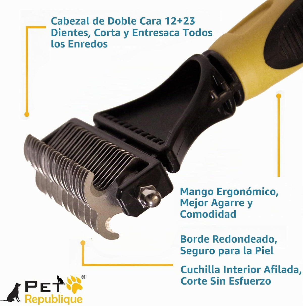 Rastrillo para peinar Pet Republique, herramienta para peinar perro...