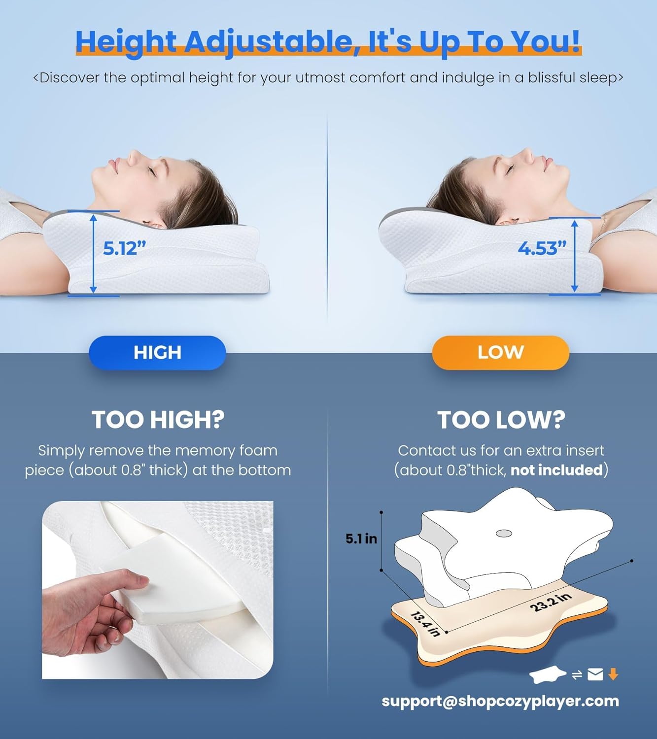 Almohada de Alivio del Dolor Ultra de Enfriamiento para Soporte de...