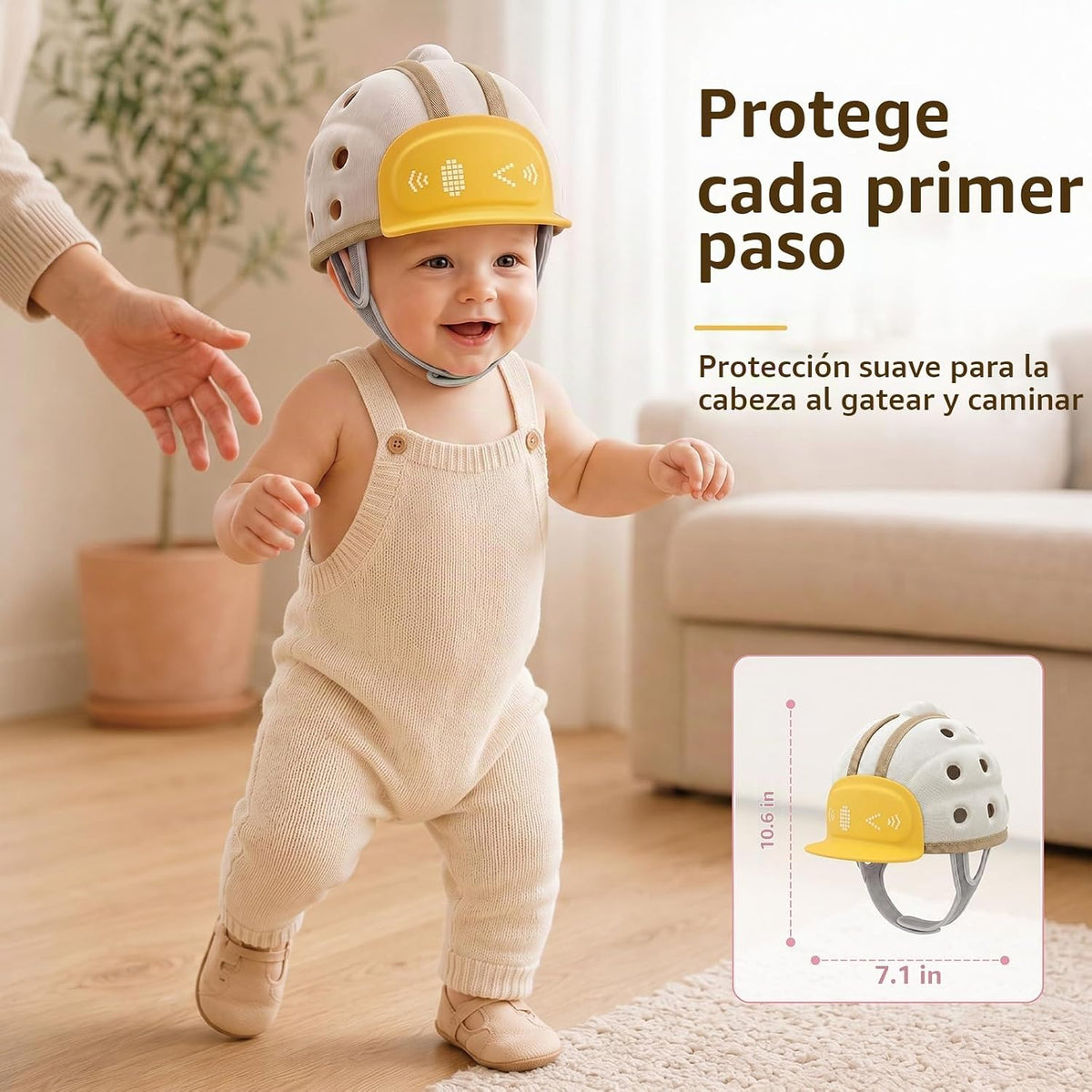 Buoydas Casco protector de cabeza de bebé, protector de cabeza de b...