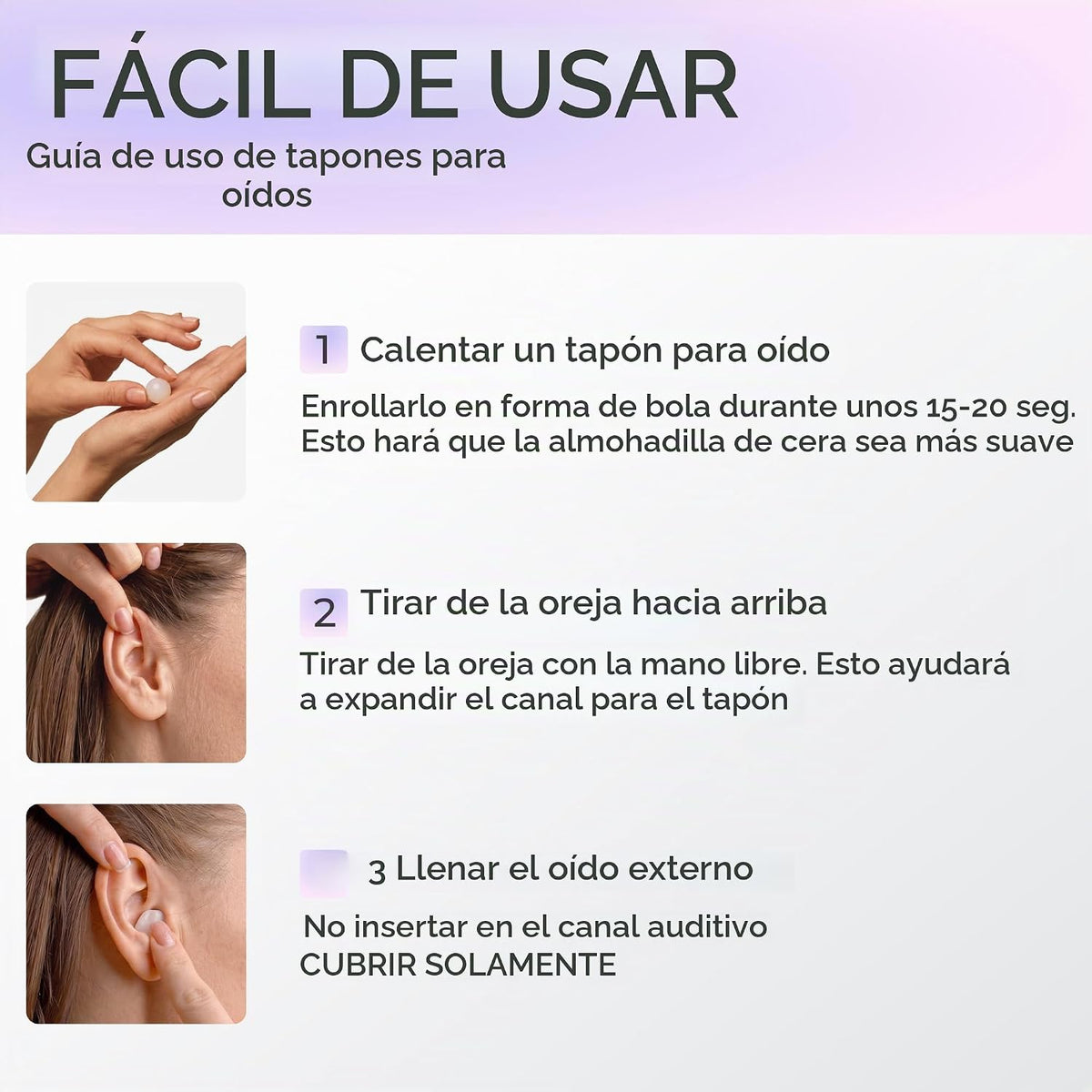 Peace&amp;Quiet PQ Wax - Tapones para los oídos para dormir, nadar,...