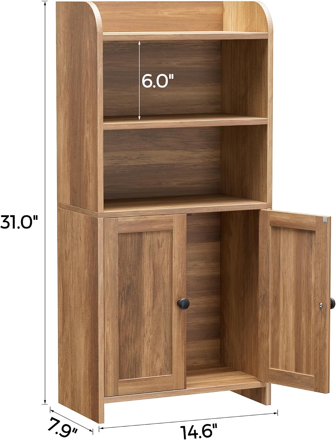 Homhedy Armario de almacenamiento pequeño para baño, almacenamiento...