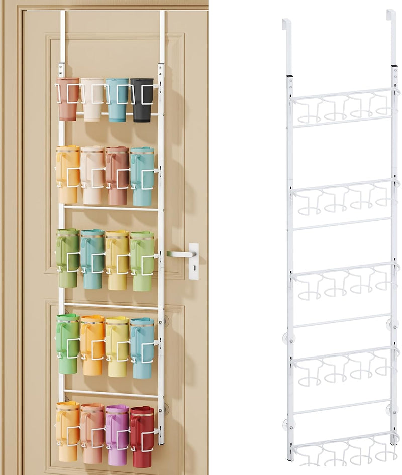 SWTYMIKI Organizador de botellas de agua de 5 niveles, soporte para...