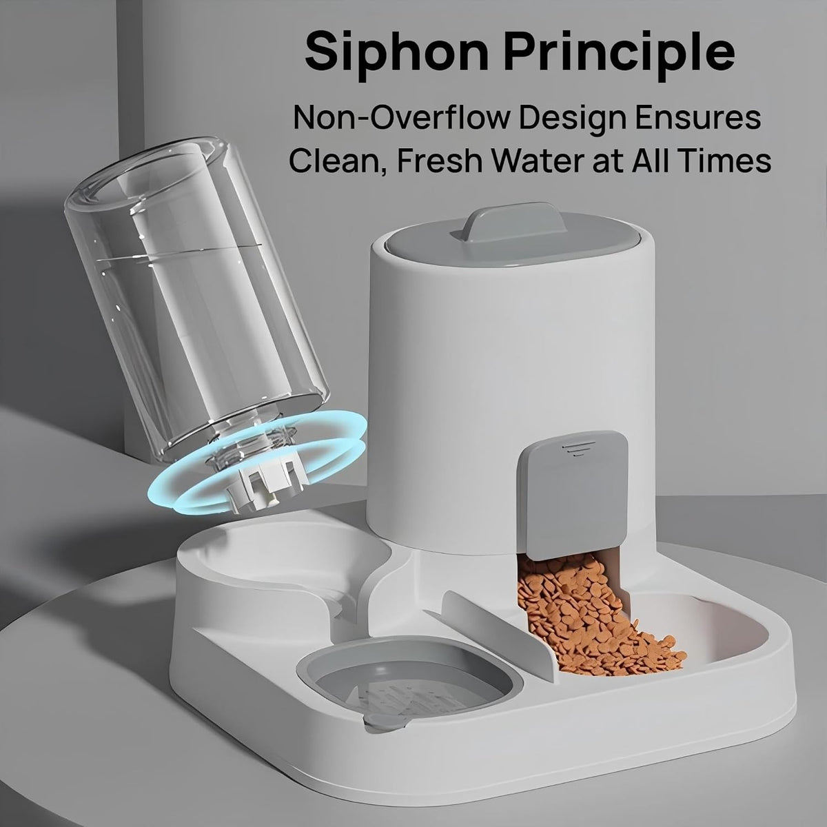 NASTELLA Juego de alimentador automático para gatos y dispensador d...