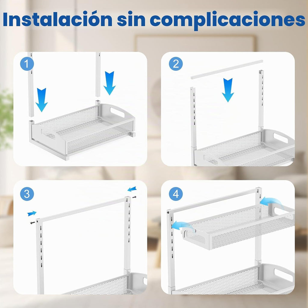 Petiza Organizador de Metal para Debajo del Fregadero, Organizador...