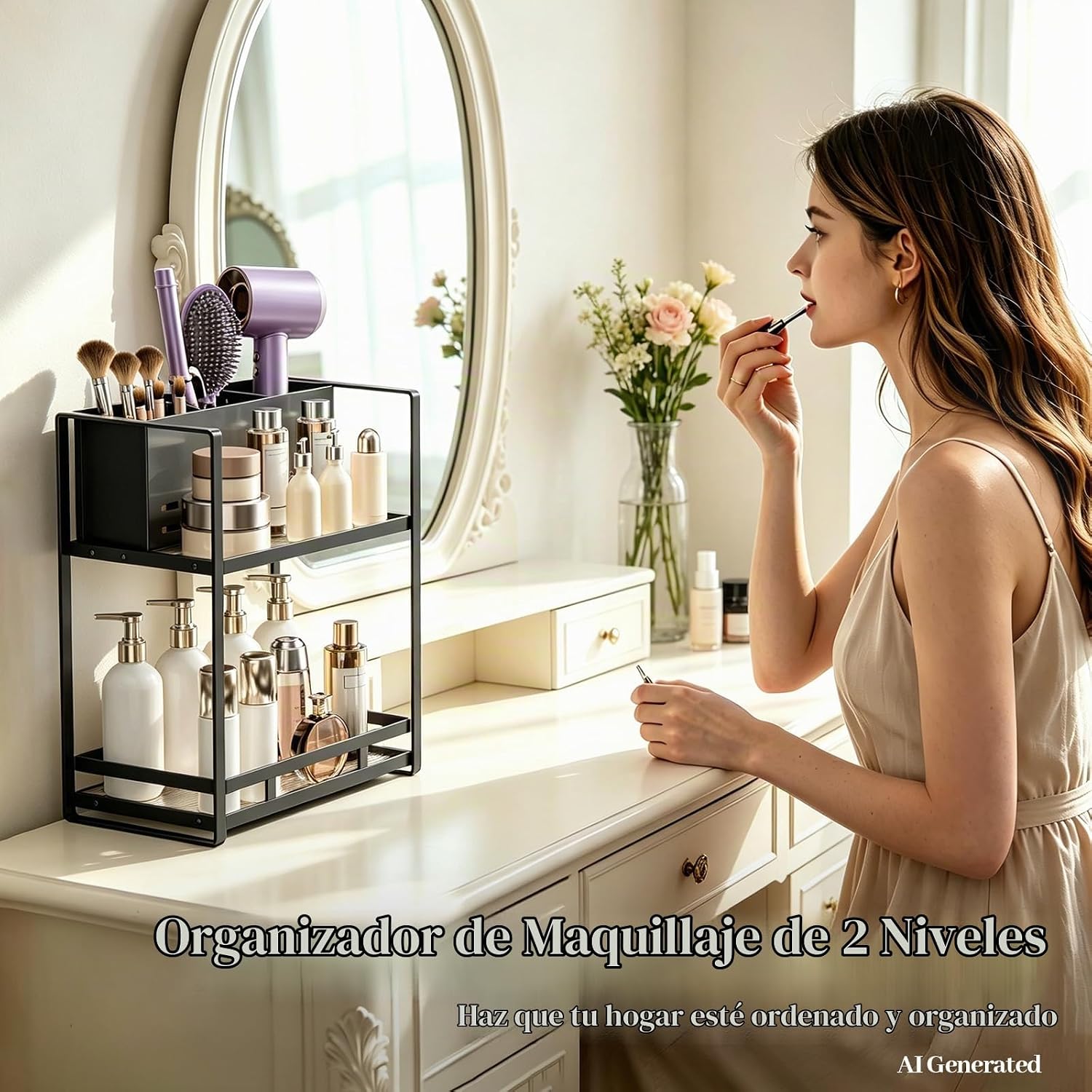 SanDream Organizador de herramientas para el cabello, encimera de b...