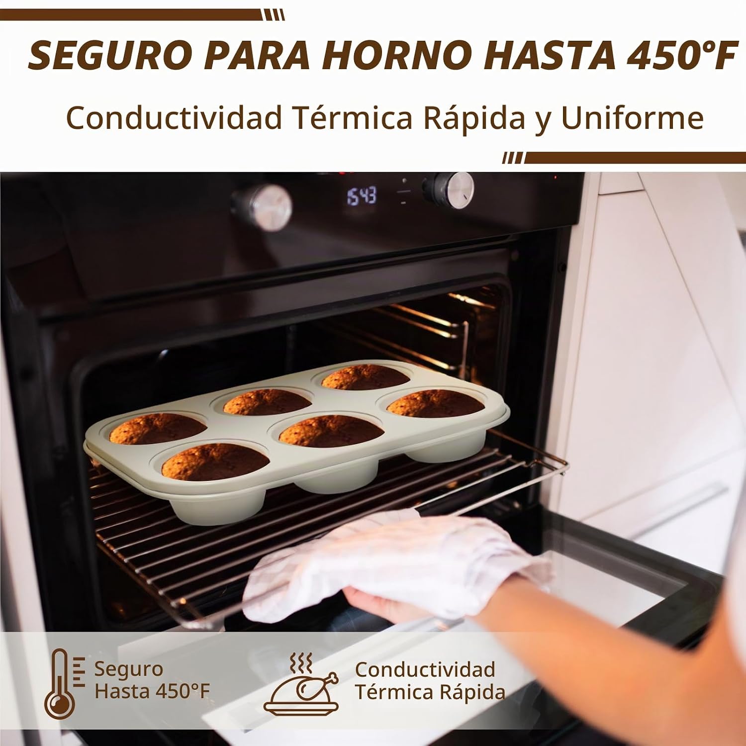 AIVIKI - Juego de moldes para hornear, juegos de utensilios para ho...