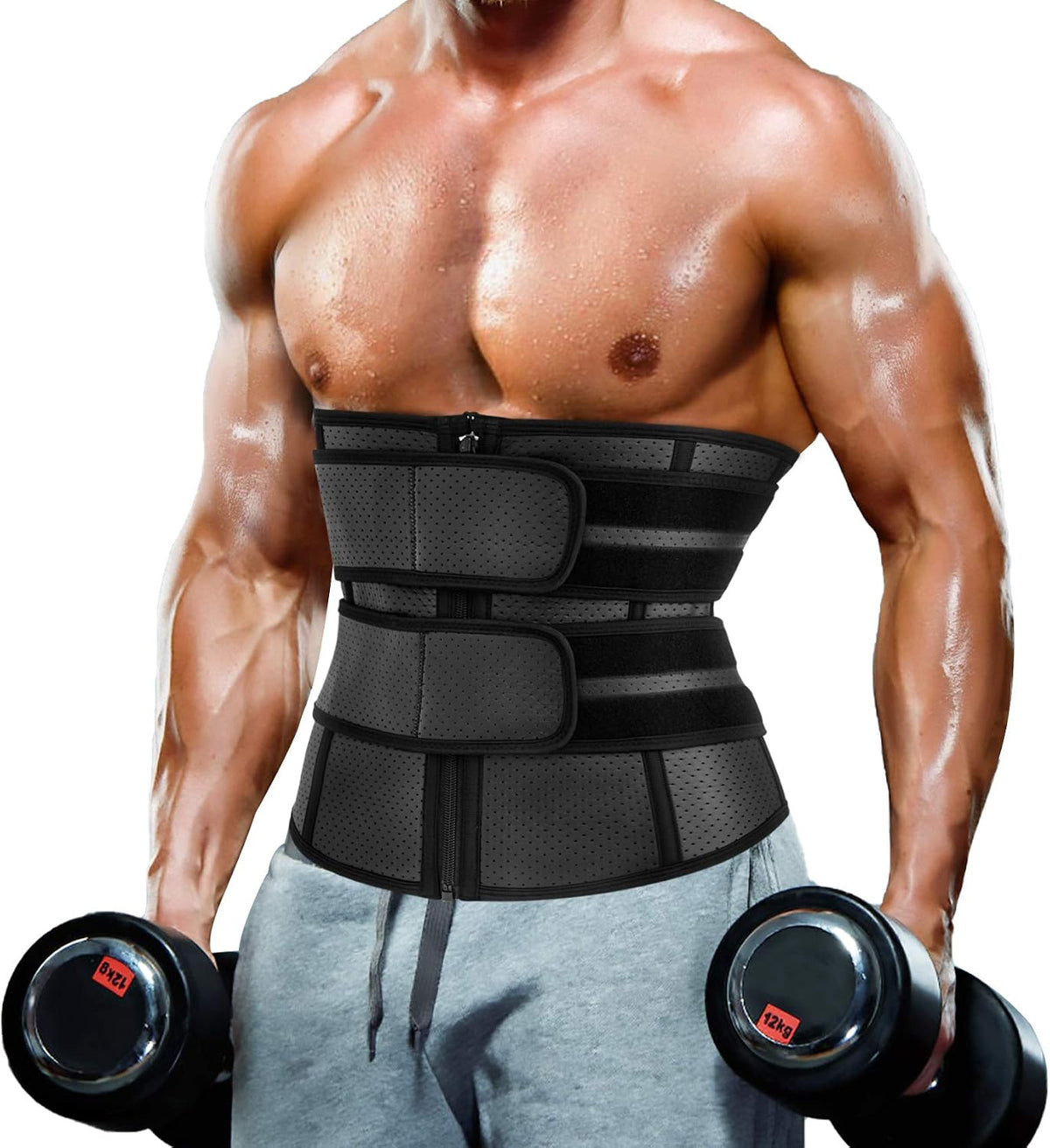MOLUTAN Entrenador Reductor de Cintura para Hombres Control de Abdo...
