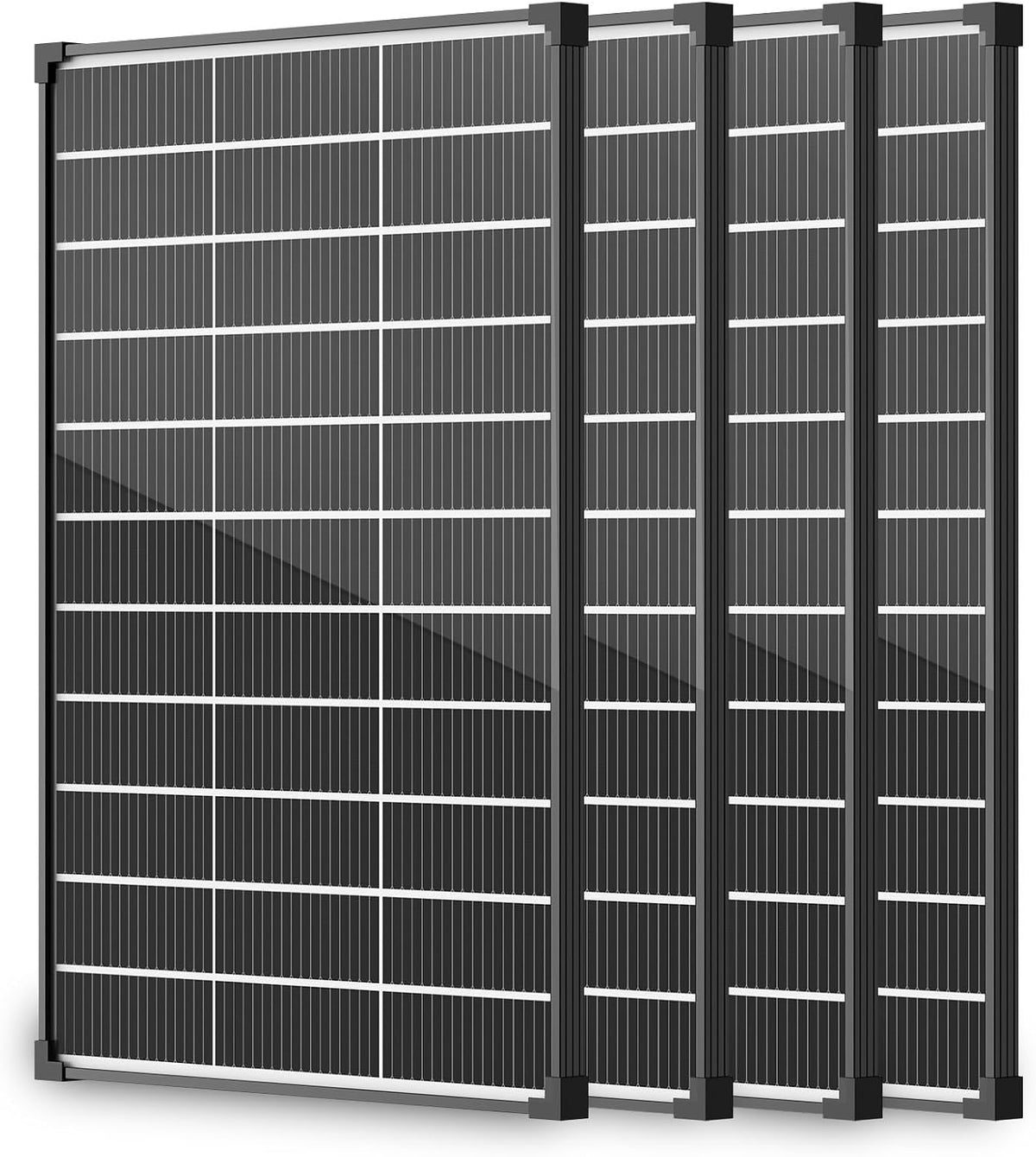 EtnalSolar 4pcs 16BB Bifacia 100W panel solar tipo N, 25.6% de alta...