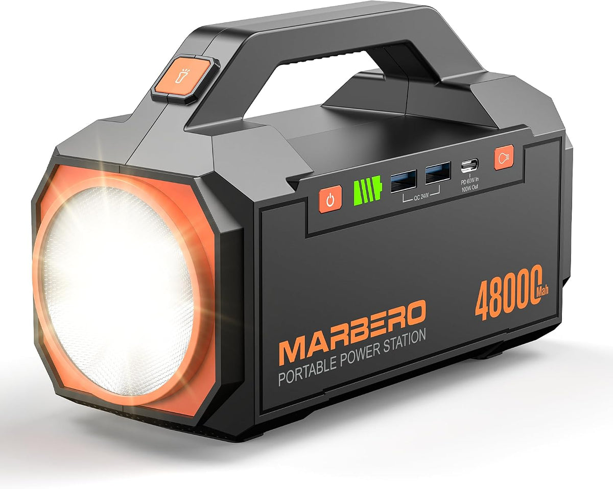 MARBERO Generador solar de 177.6Wh Estación de energía portátil par...