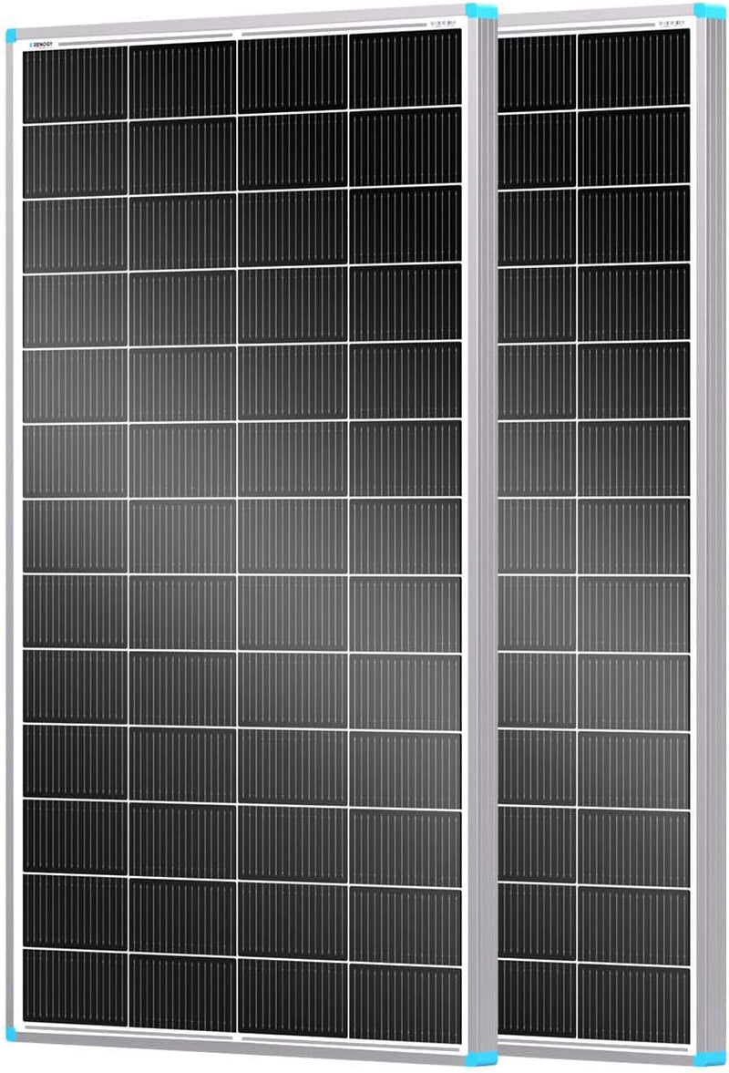 Renogy Paquete de 2 paneles solares de 200 vatios tipo N de 24 volt...