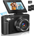 Cámara digital para fotografía, cámara de vlogging 4K para YouTube...