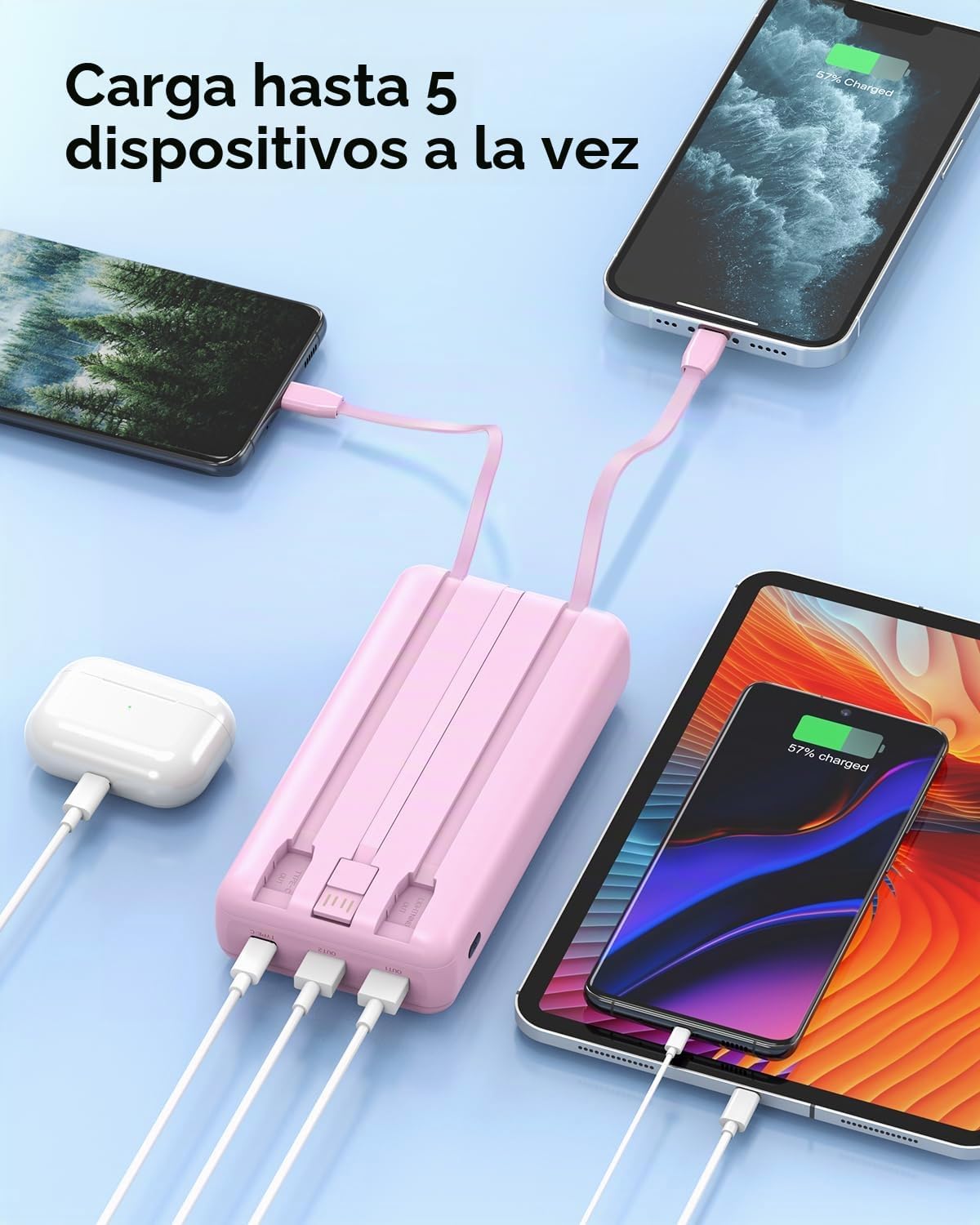 50000mAh 22.5W cargador portátil de carga rápida del banco del pode...