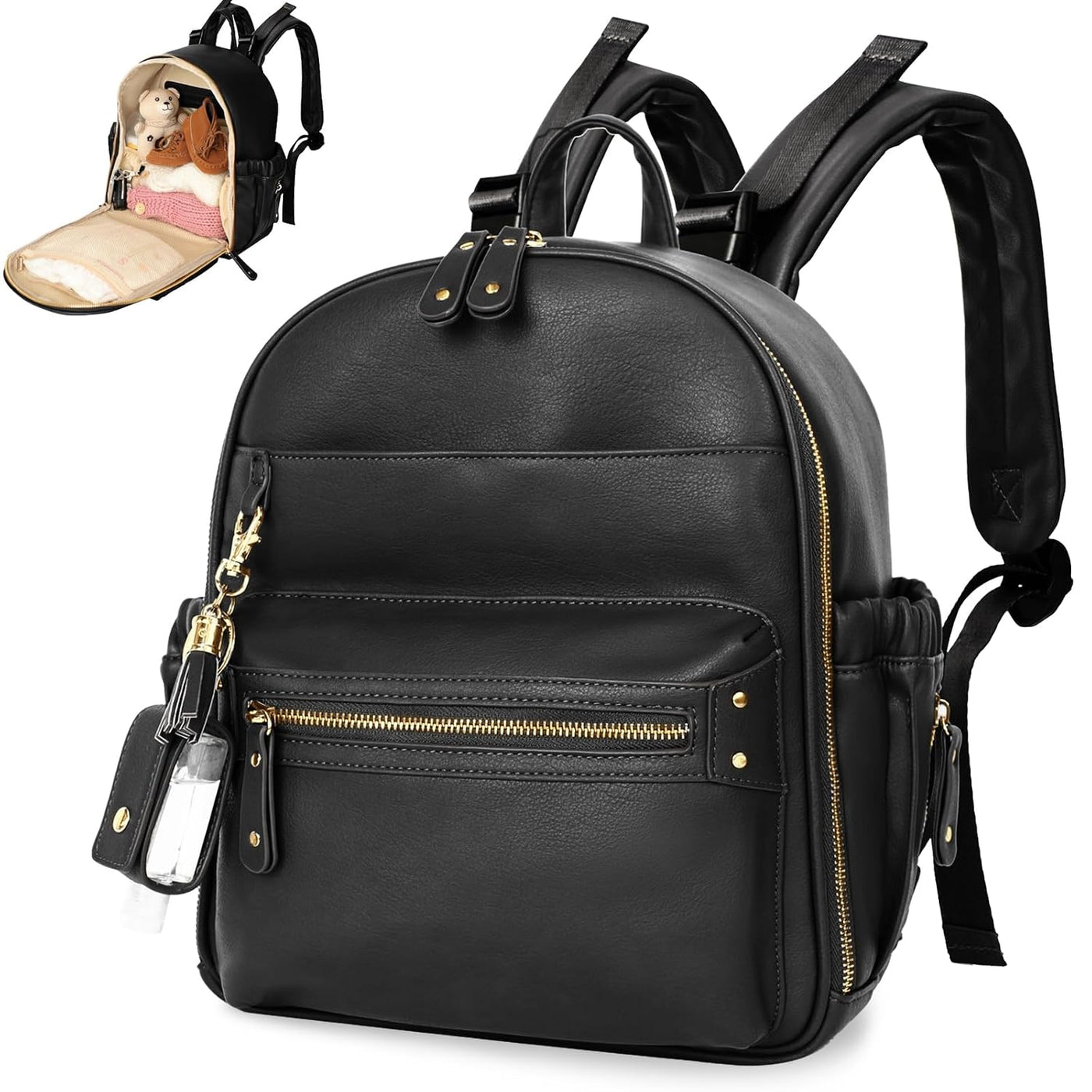 Miss Fong - Mochila pequeña para pañales, mini mochila para pañales...